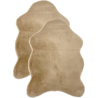 Astra »Elda, Kunstfell« rechteckig 13 mm Höhe Dekofell im 2 er Set, kuschelweich, Wohnzimmer, Kinderzimmer,