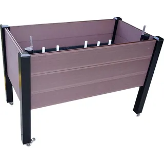 Hochbeet Siena mit integrierter Bewässerung, Kräuterbeet aus WPC - Braun