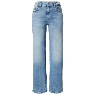 Noisy May Damen Wide Leg Jeans Normal Waist Straight Denim Stretch Hose Stoned Design NMYOLANDA, Farben:Blau, Größe:29W / 30L, Beinlänge:L30
