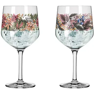 Ritzenhoff & Breker Ritzenhoff Gin-Glas Set 1, 2 Stück, Storch & Schmetterling - Made in Germany