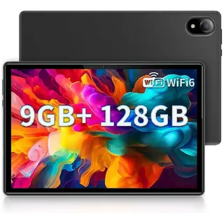 Doogee U10 Tablet 10 Zoll), 9GB+128GB/1TB TF Android 13, Kinder Tablet, 5060mAh Eye WIFI6/Google GMS, Schwarz - Schwarz