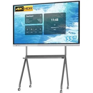 55 Zoll Touchscreen Monitor Smart Board, 4K Interactive Whiteboard, Touchscreen -Android -Bildschirm, Digital Signage Display Office, Klassenzimmer, H