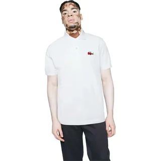 Lacoste Poloshirt Netflix Kurzarmshirt mit Polokragen - Weiß