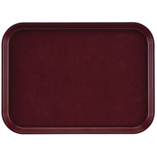 Cambro Epictread Rechteckiges Rutschfestes Fiberglastablett, Bordeaux, 41.5cm x 30.5cm