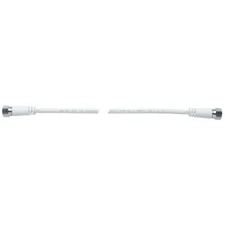 Axing Patch-Kabel Koaxialkabel F-Stecker 0,50 m Weiß