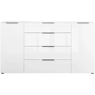 Manjana Möbel Sideboard »Style« mit Metallgriffen & Glasfront, Soft-Close, Selbsteinzug, in 2 Breiten