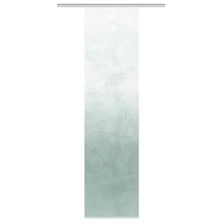 HOME WOHNIDEEN Schiebegardine SIRALIA, Seidenoptik Digitaldruck, 245x60 cm, + Zubehör, Farbe:Salbei, Größe:245 x 60 cm, Anzahl:1x