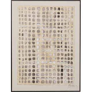 Kare Bild mit Rahmen KARE DESIGN "Gerahmtes Bild Glitter Curtain 120x90cm", beige (farbe bild(er): beige), B:92cm H:122,5cm T:5cm, Bilder, Bild mit Rahmen