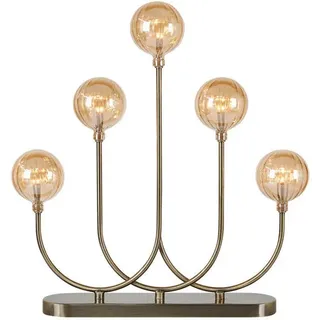 Markslöjd Tischleuchte , Messingfarben , Metall , länglich , 38.8x40x7 cm , Dekoration, Weihnachtsdekoration, Weihnachtsbeleuchtung