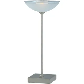 Tischleuchte H41cm LED in Nickel Tischlampe Modern Schreibtischlampe dimmbar