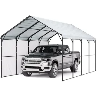 Vevor Zeltgarage 3,6 x 6,0 m wetterbeständig mit abnehmbaren Seitenwänden