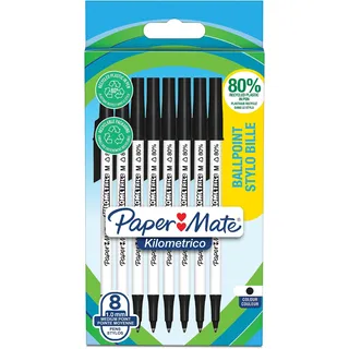 Paper Mate Kugelschreiber Kilometrico Schwarz 1,0 mm 8 St.