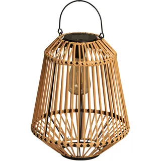 Außen-Tischleuchte LUXFORM "Solar-Tischlampe - Ibiza - LED - 15 Lumen", braun (wicker), 1 Stk., Leuchten, Außen-Tischleuchte, Solarbetrieben