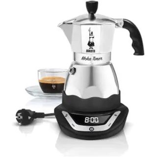 Bialetti Moka Timer 3 Tassen Silber