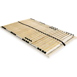 Lattenrost mit 28 Latten 7 Zonen 140 x 200 cm (Farbe: Braun) - Braun