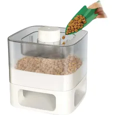 Doggy Village Media-Tech PET AUTO-BUFFET - Mechanical dry food dispenser for dogs or cats, controlled by pet, whit, Futternapf