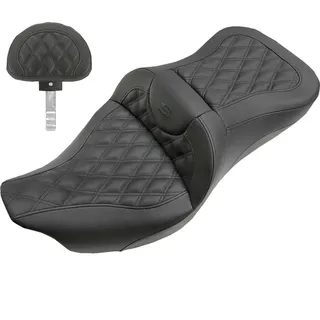 Saddlemen Road Sofa Harley Davidson Flhr 1584 Abs Road King 2008-2011 808-07b-184br Motorradsitz - Black - One Size