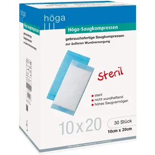 HÖGA-PHARM G.Höcherl Höga-Saugkompressen steril 10cmx20cm