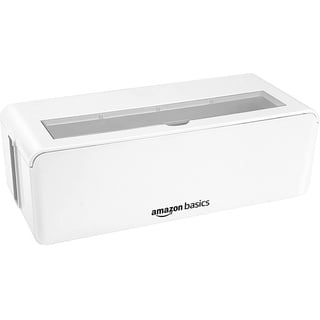 Amazon Basics Kabelbox zum Verstecken und Organisieren von Kabeln- Groß,Weiß