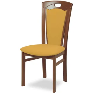 Home Affaire Esszimmerstuhl FERDI Made in Italy, Feinstruktur gelb 2er Set