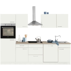 Bild von Küchenzeile »Zell«, ohne E-Geräte, Breite 280 cm, weiß