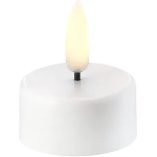 UYUNI Lighting LED Tea Lights 3.9 x 4.7 cm - Tealight 400 White plain - LED Teelicht mit Remote Control Timer inklusive Batterie mit 400h Brenndauer