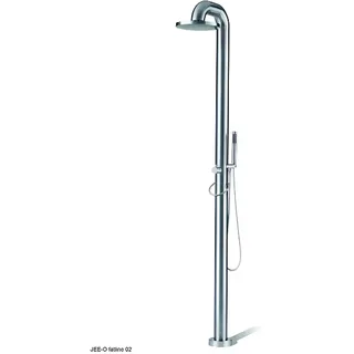 JEE-O fatline 02 Gartendusche poliert mit Handbrause