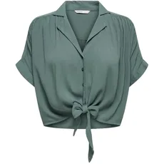 Bild von Onlpaula Life S/S Tie Shirt WVN Noos Hemd Bluse, Balsam Green, M EU