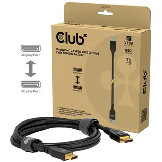 Club 3D DisplayPort-Kabel 2 m Schwarz