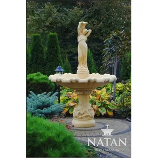 Zierbrunnen Springbrunnen Brunnen Garten Dekoration Fontaine Teich ELENA NOEMI - Weiß