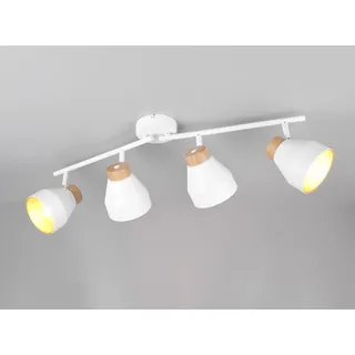 Skandinavischer LED Deckenstrahler Deckenlampe Designklassiker Weiß Gold B: 71cm
