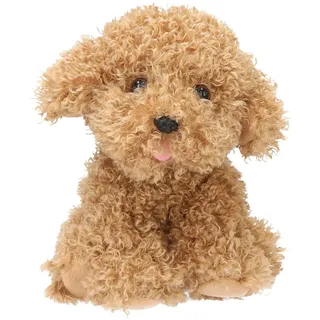 DEPESCHE 13863 TOPModel Plüsch Hund Holly, hellbraun 16 cm Fur Ever Friends - Kuscheltier mit lockigem Fell in ca. großes Plüschtier
