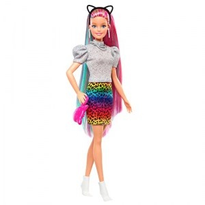 Mattel Barbie Leoparden Regenbogen-Haar Puppe (GRN81) um 11,99 € statt 24 €