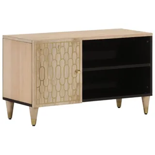 vidaXL TV-Schrank 80x31x46 cm Massivholz Mango