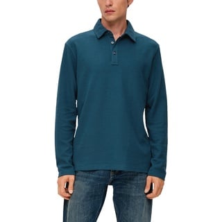 s.Oliver Herren Poloshirt Langarm Blue Green S