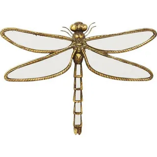 Kare DESIGN Wanddeko Dragonfly 51223 Spiegel Gold