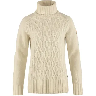 Fjällräven övik Cable Knit Roller Neck W chalk white (113) M