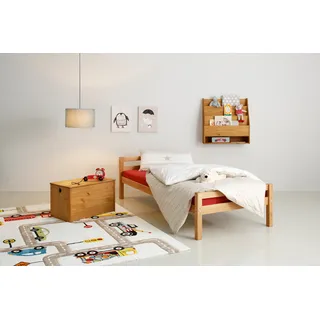 Lüttenhütt Kinderbett »Alpi«, Einzelbett aus schönem Kiefernholz, Lattenrost, Liegefläche 90x200 cm, beige