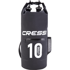 Cressi Dry Bag with Zip - Wasserdichte Taschen mit langem verstellbaren Schulterriemen - Für Tauchen, Bootfahren, Kajak, Angeln, Rafting, Schwimmen, Camping und Snowboarden