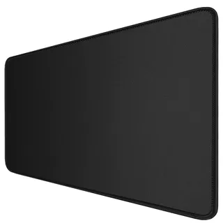 LL-COEUR Schwarz Verlängert Gaming Mausmatte 140x60x0,3cm, Groß Schreibtischunterlage Mäusepad Verbessert Präzision und Geschwindigkeit (1400x600x3mm)