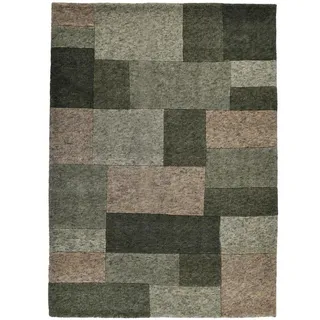 Theko Wollteppich Dalas 250x300 cm , Textil , Patchwork , Rechteckig , 250x300 cm , GoodWeave , für Fußbodenheizung geeignet , Teppiche und Böden, Teppiche, Schafwollteppiche