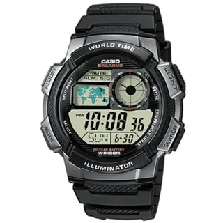 casio Mod. world time illuminator - 5 Alarms, 10 Year battery 1 St