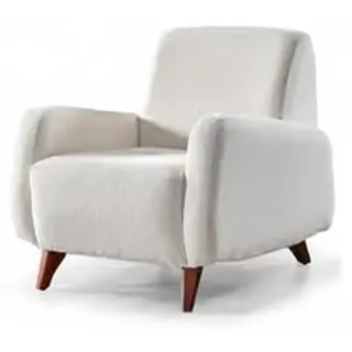 Sofagarnitur Wohnlandschaft Sofa-Set Sessel Wohnzimmergarnitur Polstergarnitur - Weiß