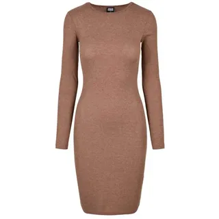 URBAN CLASSICS Shirtkleid Braun L