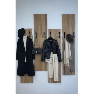 Garderobenpaneel OTTO HOME "Brodi", natur geölt, B:30cm H:120cm T:2cm, Massivholz, Garderobenpaneele, Garderobenpaneel, aus massiver Eiche, FSC-zertifiziert