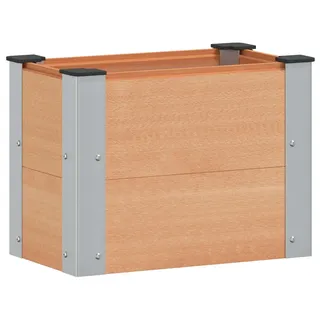 vidaXL Hochbeet Braun 50 x 30 x 36 cm WPC und Aluminium - Braun