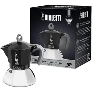 Bialetti Moka Induction 0,04 l 2 Tassen Schwarz