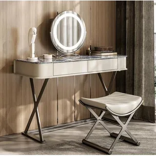 Beiger Schminktisch Design Schlafzimmer Möbel Luxus Holz Schminktische - Beige