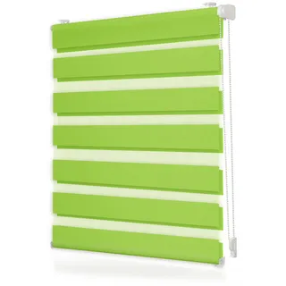 Duo Rollo / Doppelrollo Klemmfix 70 x 150 cm grün