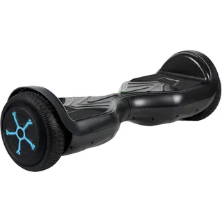 BE COOL 6,5" Hoverboard - bis 70kg - 12km/h - bis 8km Reichweite - für Kinder und Jugendliche - LED Reifen (RGB) - Selfbalanced, Schwarz